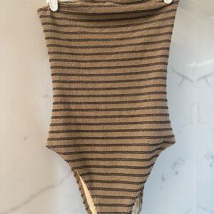 Striped One-Piece Swimsuit